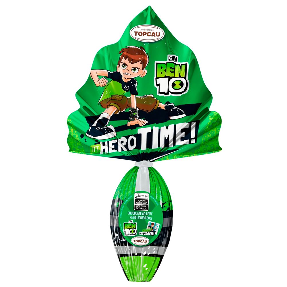 Ovo de Pascoa Ben 10 com Tatuagem 80g - TopCau-2-
